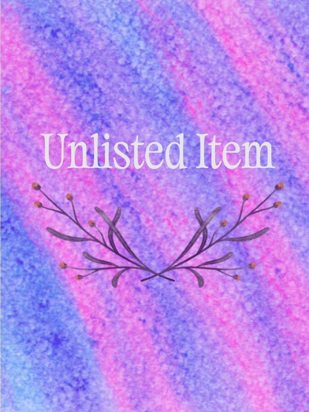 Unlisted item